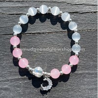 Image 1 of Rose Quartz & Moonstone Bracelet  (Just 3 left!)