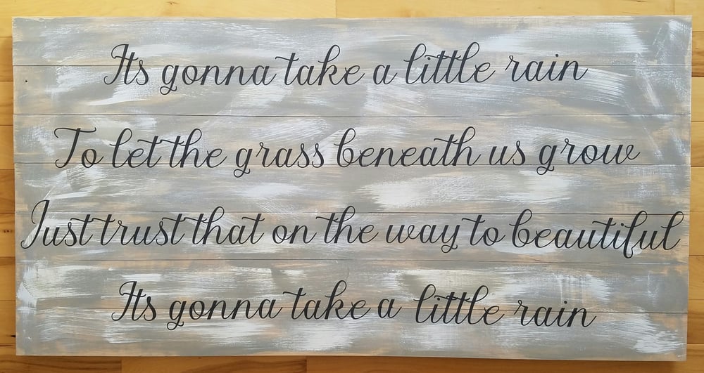 Image of Large Slatted Sign