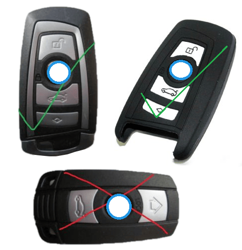 Image of Silicone Keyless Key FOB Case Cover Sleeve for BMW Remote 2 3 4 5 7 Series F10
