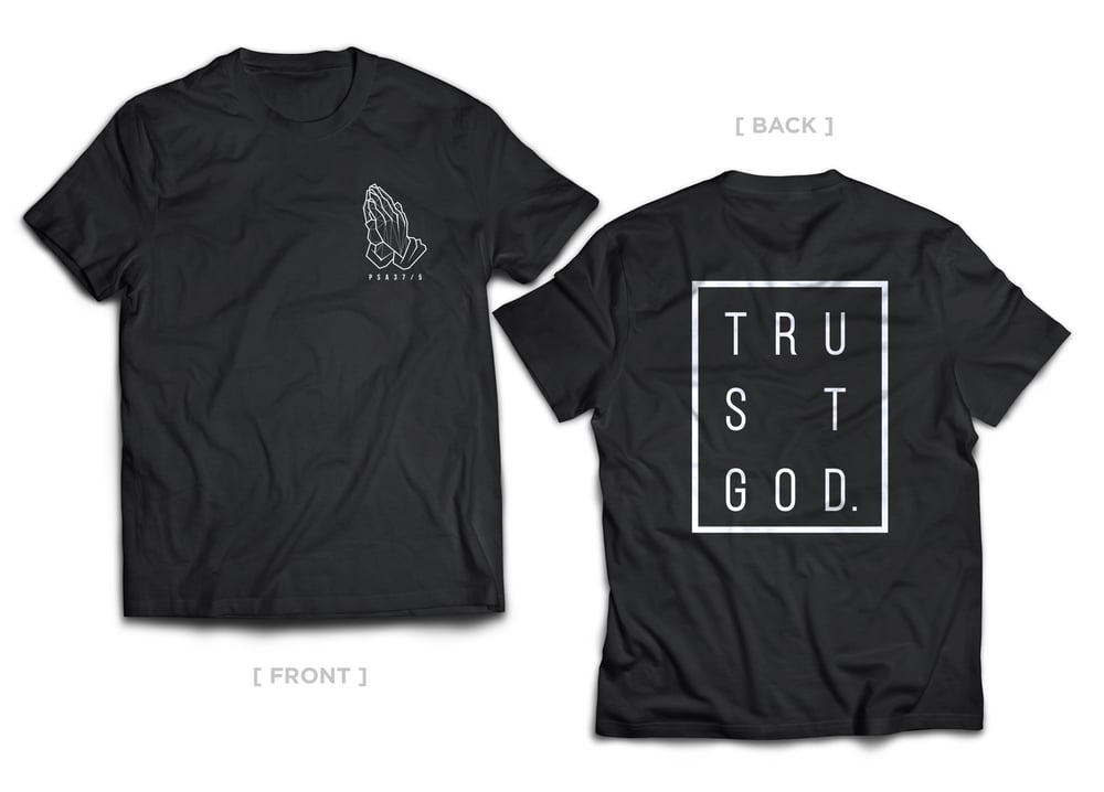 Image of "Trust God" tee (Black)