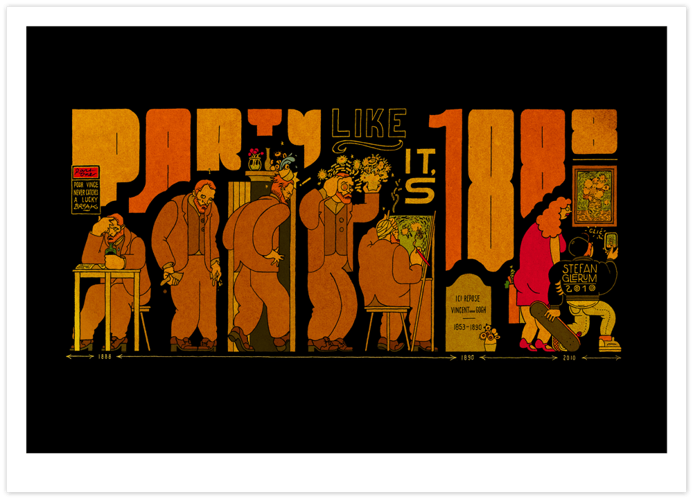Image of Party Like It's 1888 - (70x50cm)