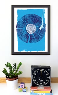 Image 5 of Nature Sounds - Vinyl Record Wood Texture Screenprint