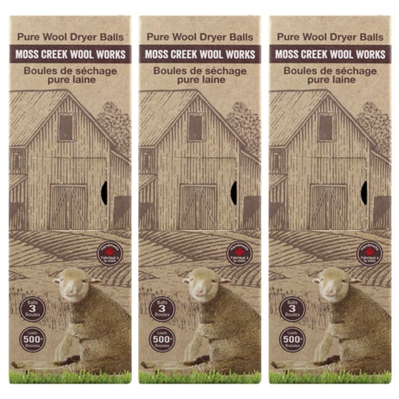 Image of 3 Barn Boxes of 3  Wool Dryer Balls (MC8000)