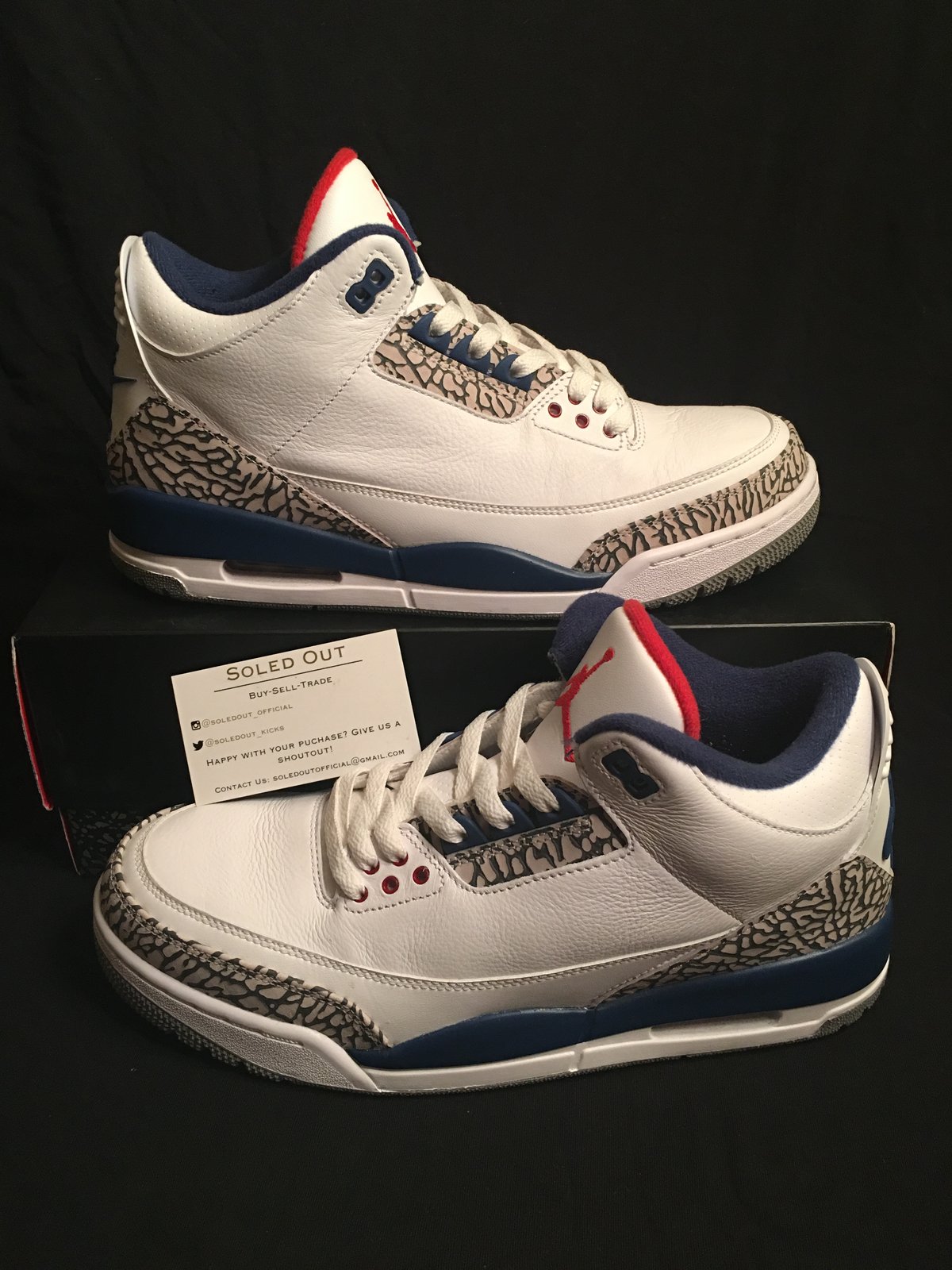 Image of Air Jordan 3 'True Blue' 2016 Size 10