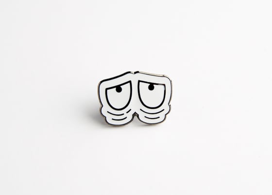 Image of Tired Eyes pin (hard enamel)