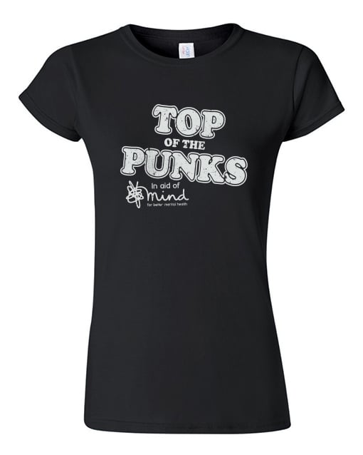 Image of Ladies 'Top Of The Punks' Official Tee - Black