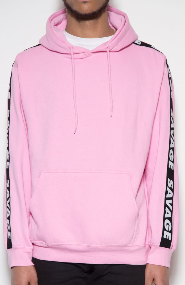 Image of Savage 90's vibes hoodie Soft Pink
