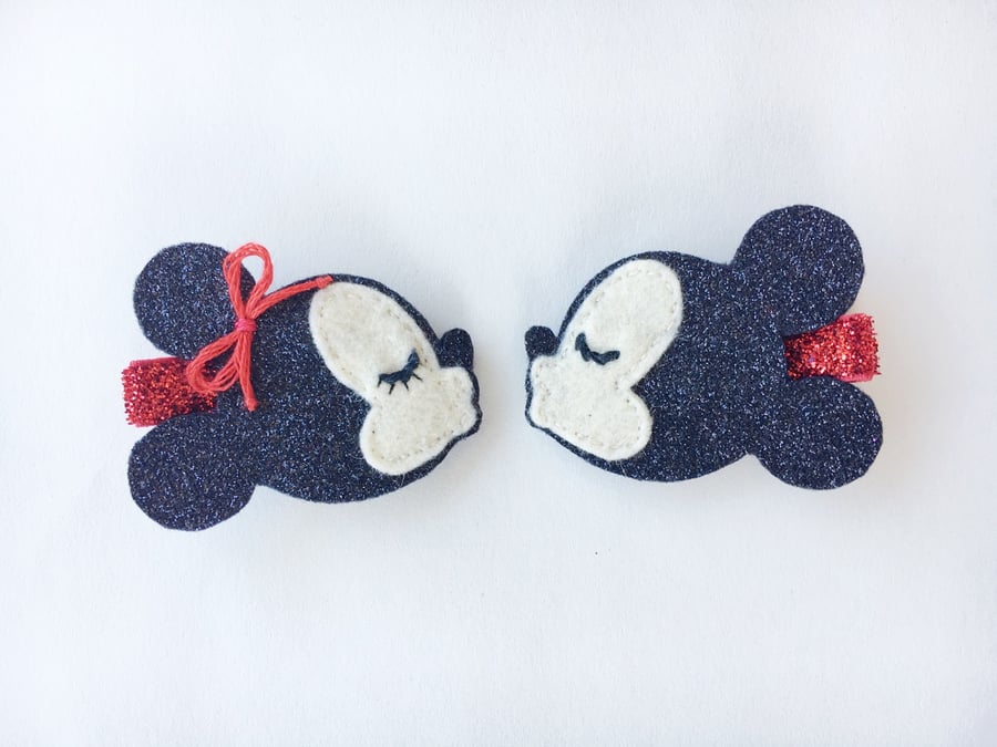 Image of Mickey & Minnie Love Clips - PREORDER