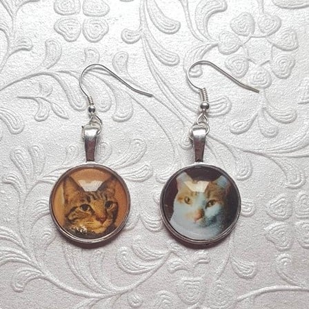 custom pet earrings