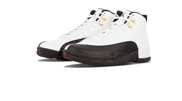 Image of Mens Air Jordan 12 Retro "Taxi" Leather Basketball Shoes