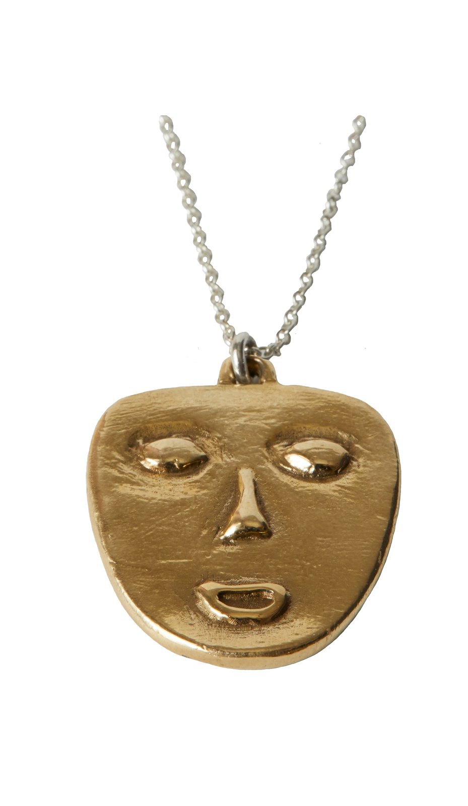 Mask Necklace brass / Re.Elle