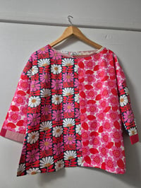 Image 1 of Mixed Up Swing top- pretty and pink and red 