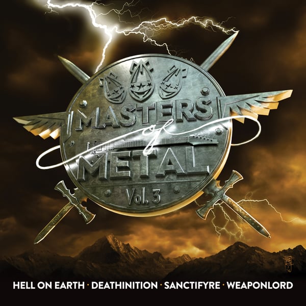 Image of V/A (HELL ON EARTH - DEATHINITION - SANCTIFYRE - WEAPONLORD) - Masters Of Metal: Volume 3