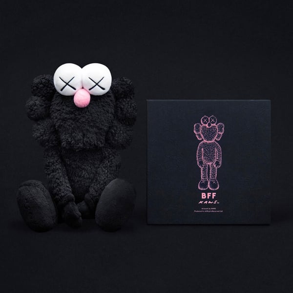 Image of Kaws BFF plush - Black