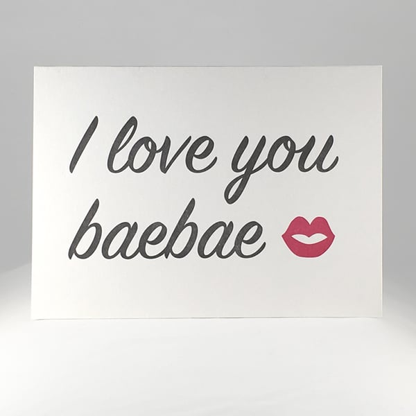 Image of I love you baebae