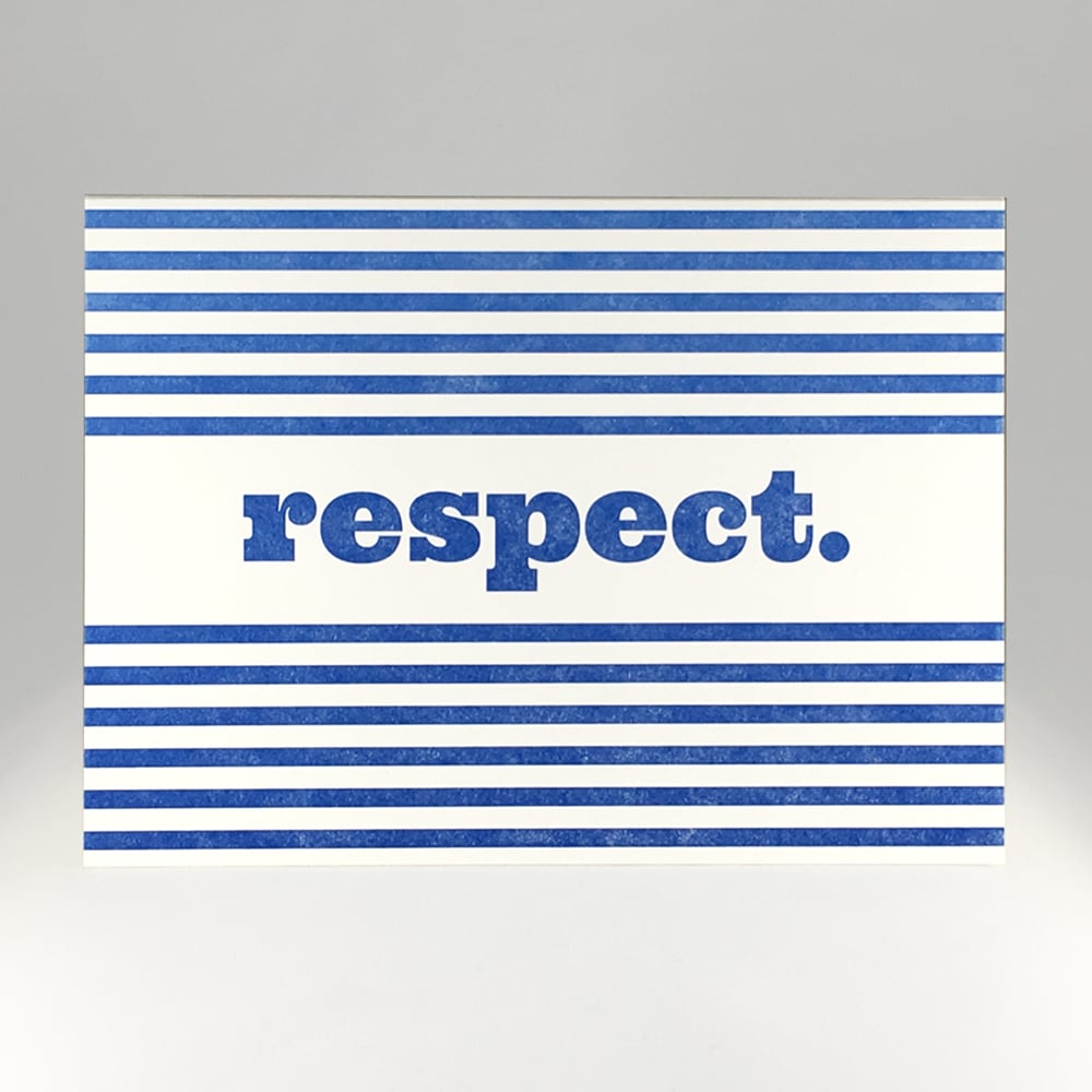 Image of respect.