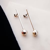 Image 1 of Silver And Pearl Posts