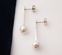 Image 3 of Silver And Pearl Posts