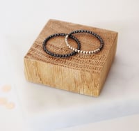 Image 1 of Black And White Stacking Rings