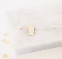 Image 2 of Quartz And Square Necklace