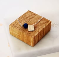 Image 1 of Jade And Square Necklace