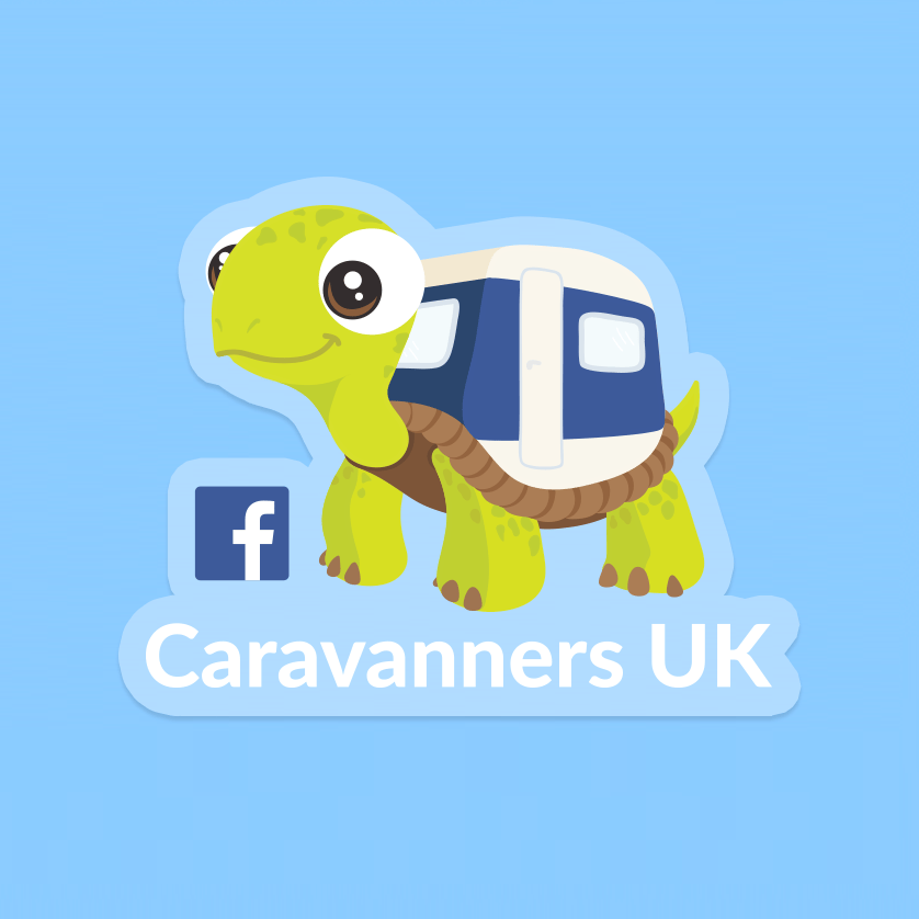 Image of Caravanners UK 'Toby' Window Sticker (inc VAT)