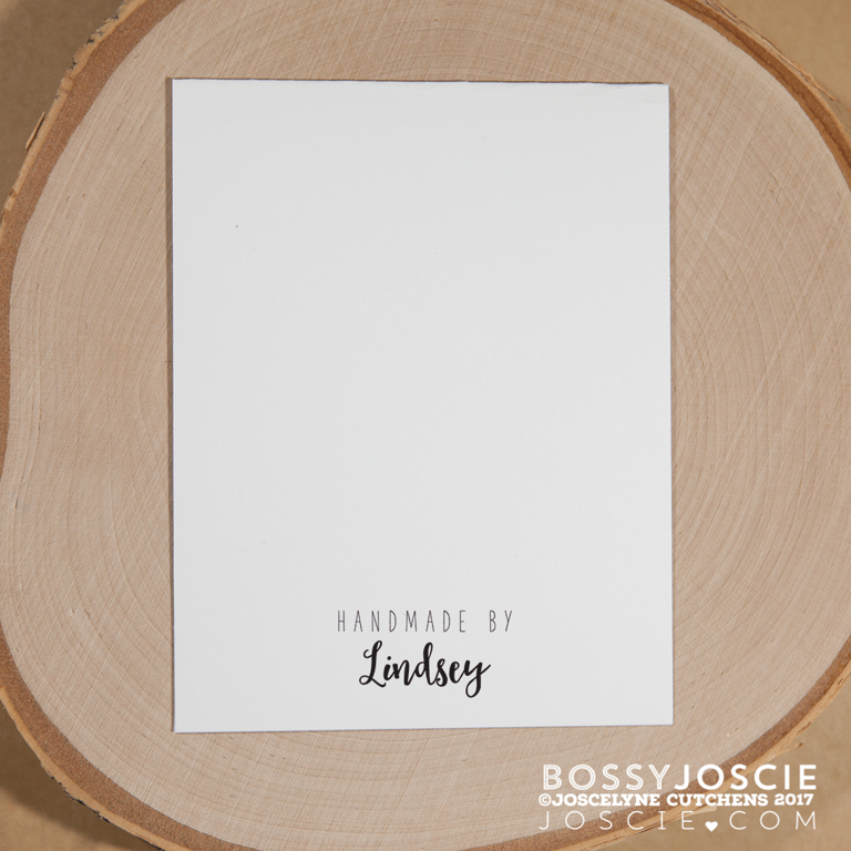 Handmade by Personalized stamp Image 3