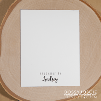 Image 3 of Handmade by Personalized stamp