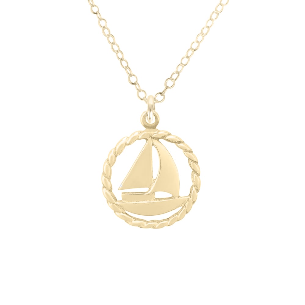 white gold sailboat jewelry