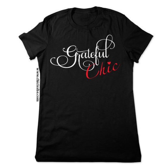 Image of GRATEFUL Chic Women's Fitted Tshirt - Black