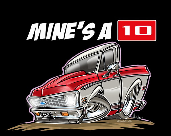 Image of MINE'S A 10-C10 RED