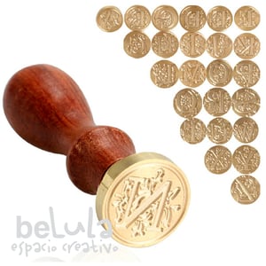 Image of Sello de lacre: Inicial retro