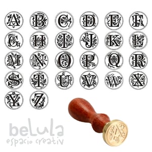 Image of Sello de lacre: Inicial retro