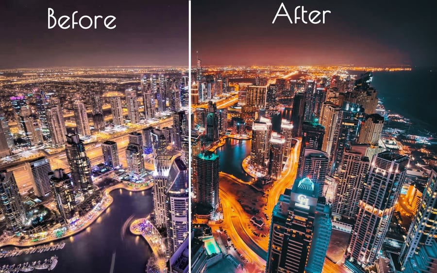 Image of Teal & Orange Cinematic Luts For $11