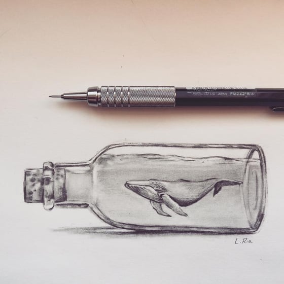 Image of Original - Whale In A Bottle