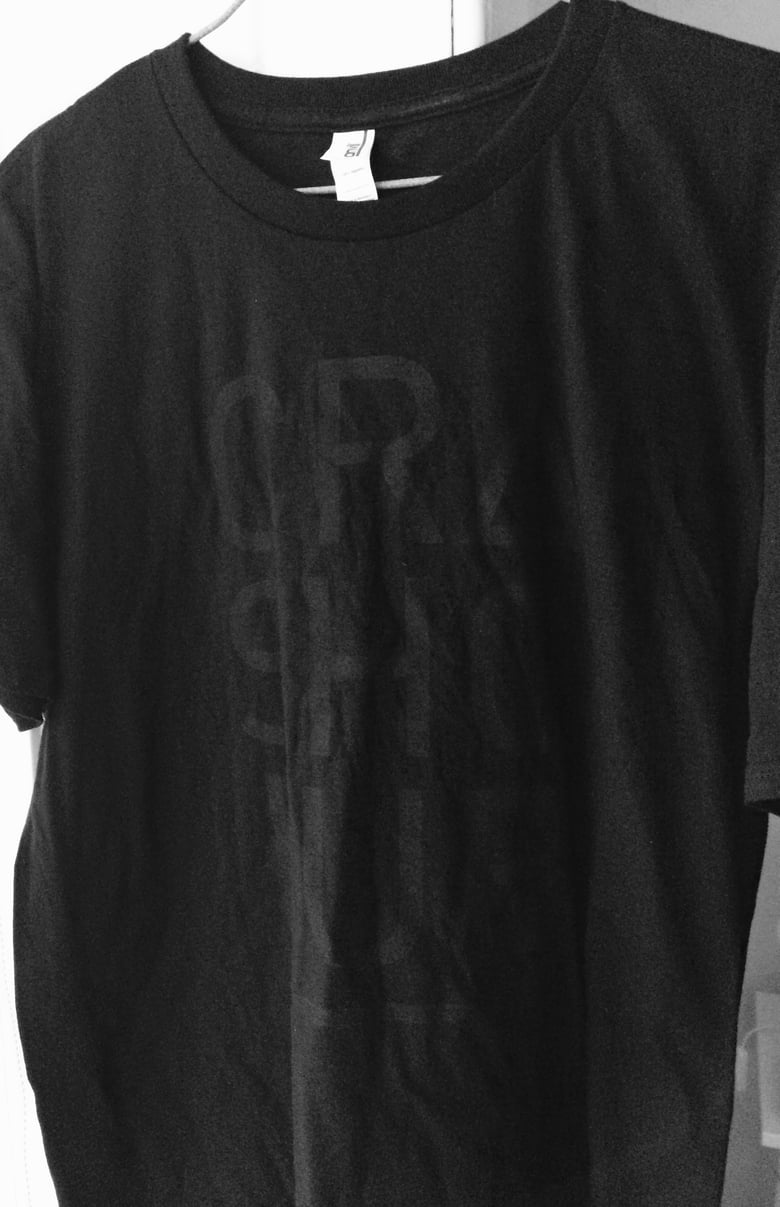 Image of Crash Club T-shirt (black on black)