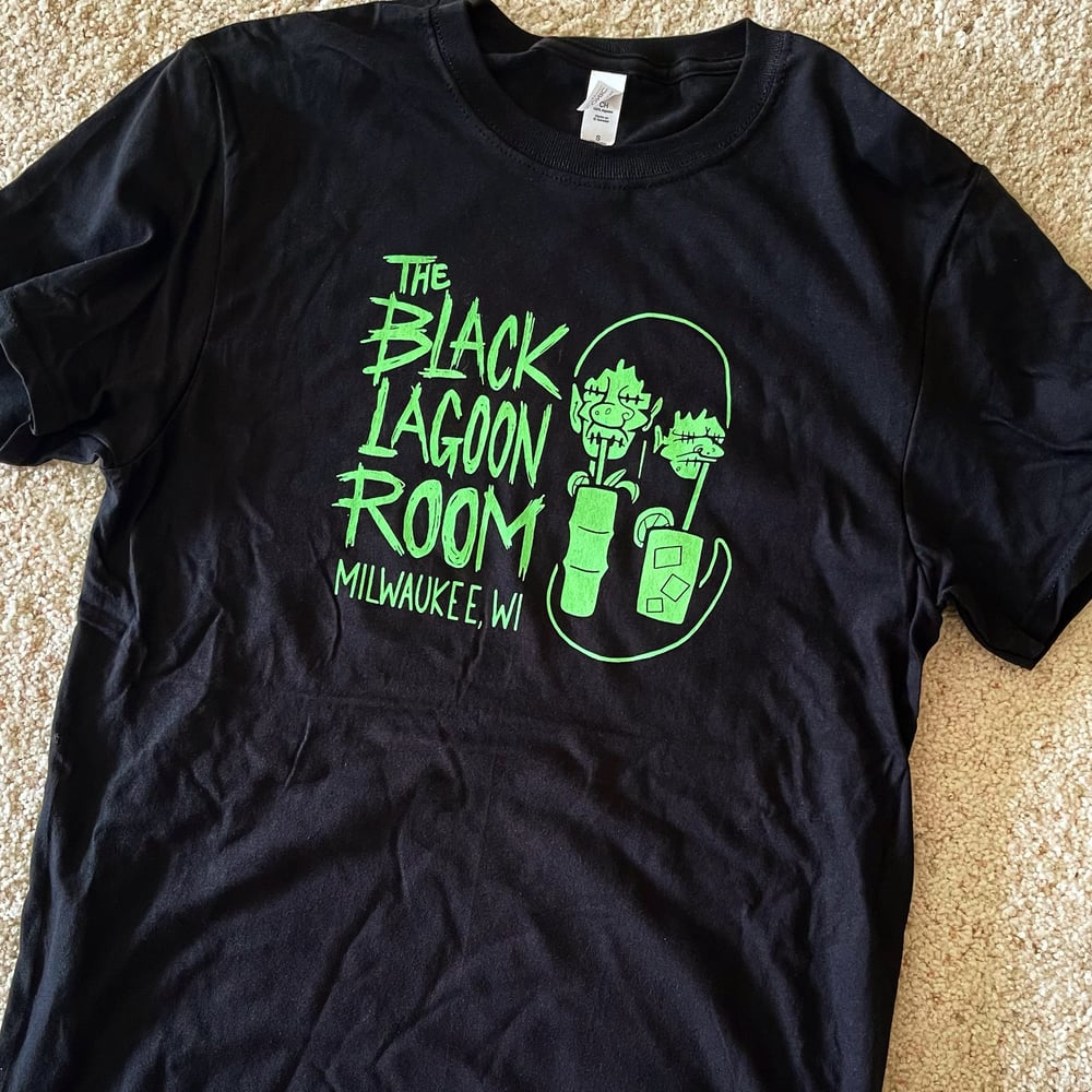 Black Lagoon Room DRUNKIE SHRUNKIES Mascot Logo T-Shirt!