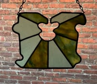 Image 2 of Stained glass big bread clip suncatcher