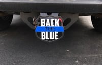 Image 1 of "Back The Blue" Hitch Cover