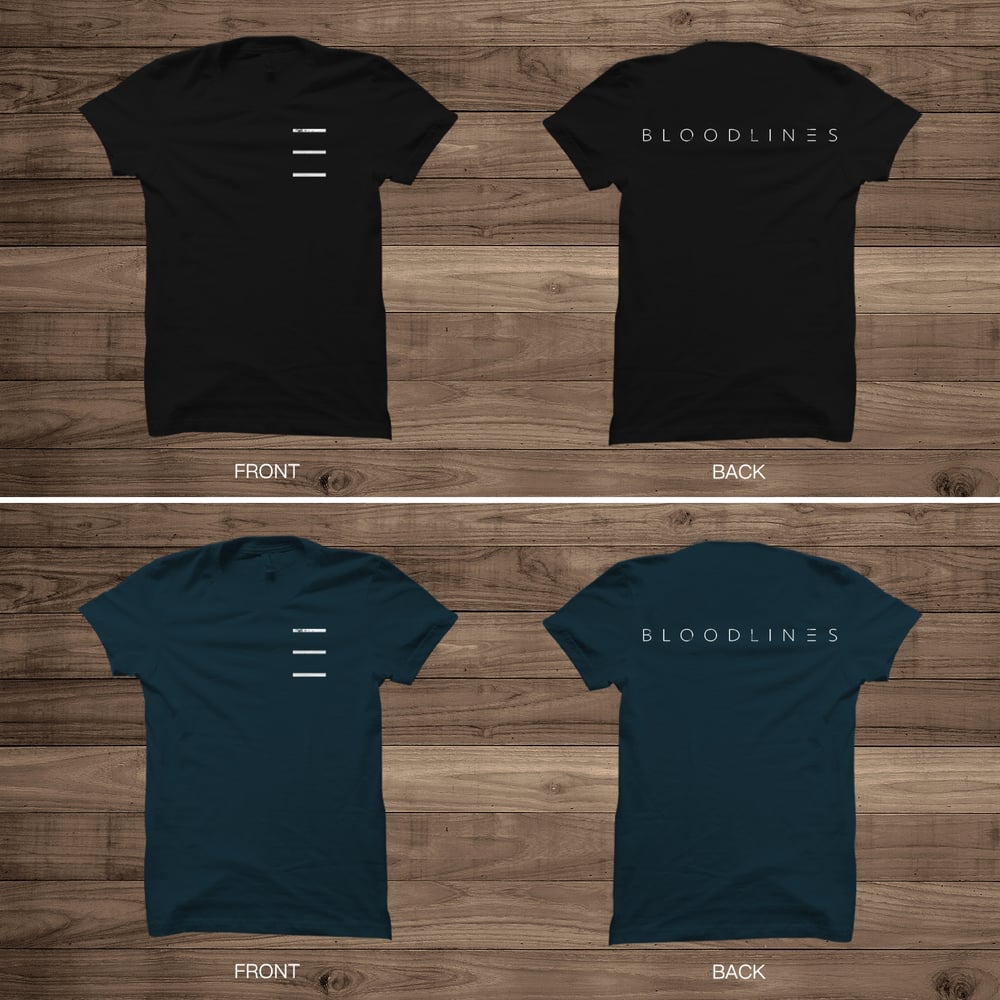 Image of Bloodlines Logo T - Black or Teal 