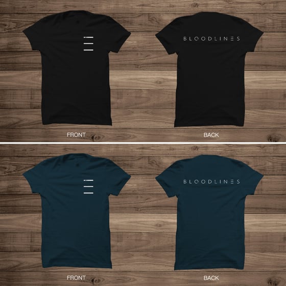 Image of Bloodlines Logo T - Black or Teal 