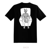 Image 3 of CBA - Black and white - Unisex T with back design - By Polly Nor