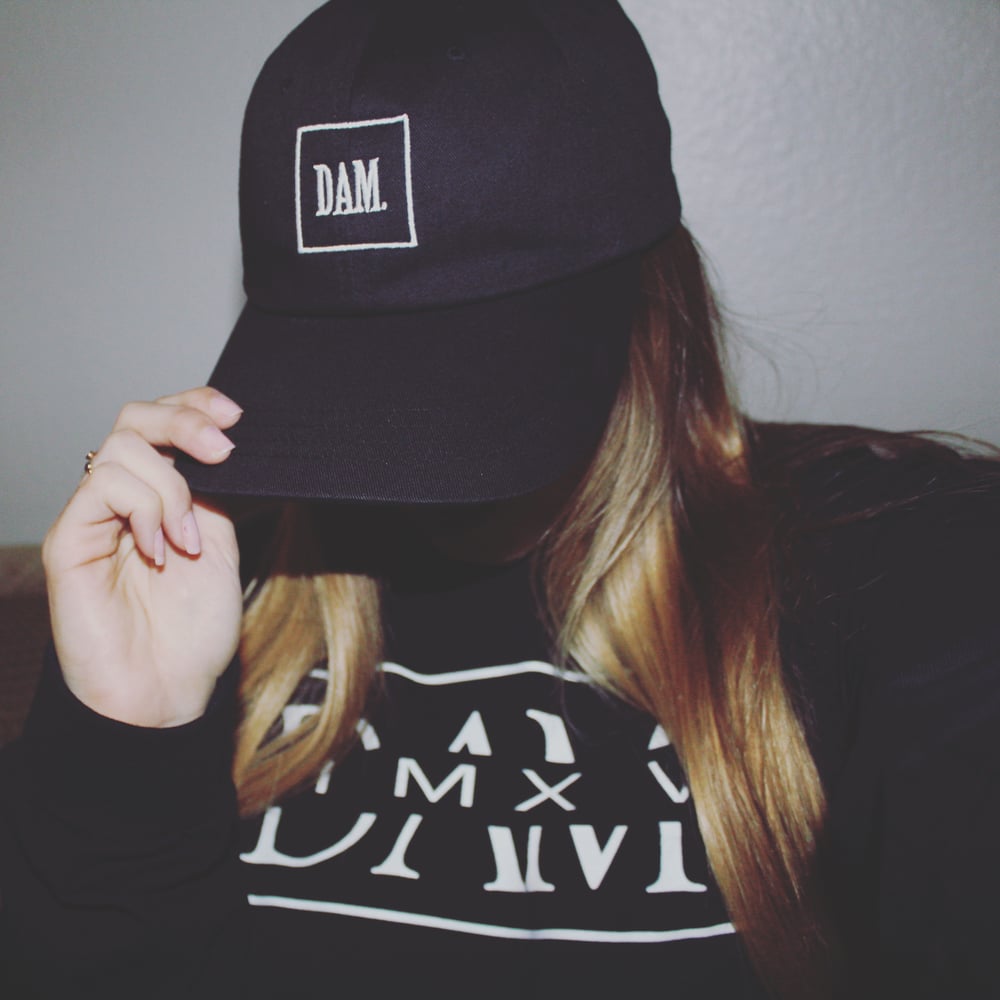 Image of Dam. Box Logo Hat