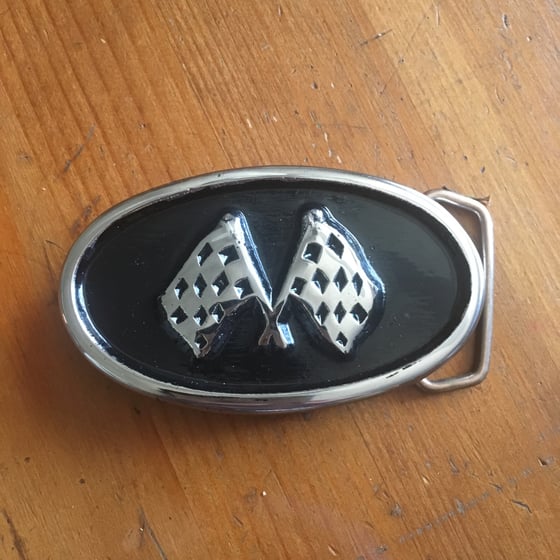 Image of Checkered Flag Buckle in stainless