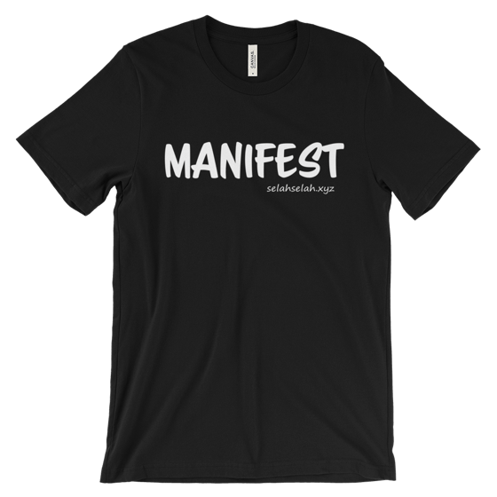 Image of Manifest Unisex Tee - White Print