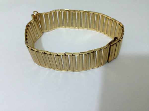 Image of RARE G/P BAMBOO MILITARY BONKLIP STYLE GENTS WATCH STRAP,18MM,( BM-01 )