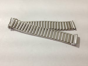 Image of RARE S/STEEL BAMBOO MILITARY BONKLIP STYLE GENTS WATCH STRAP,18MM,( BM-02 )