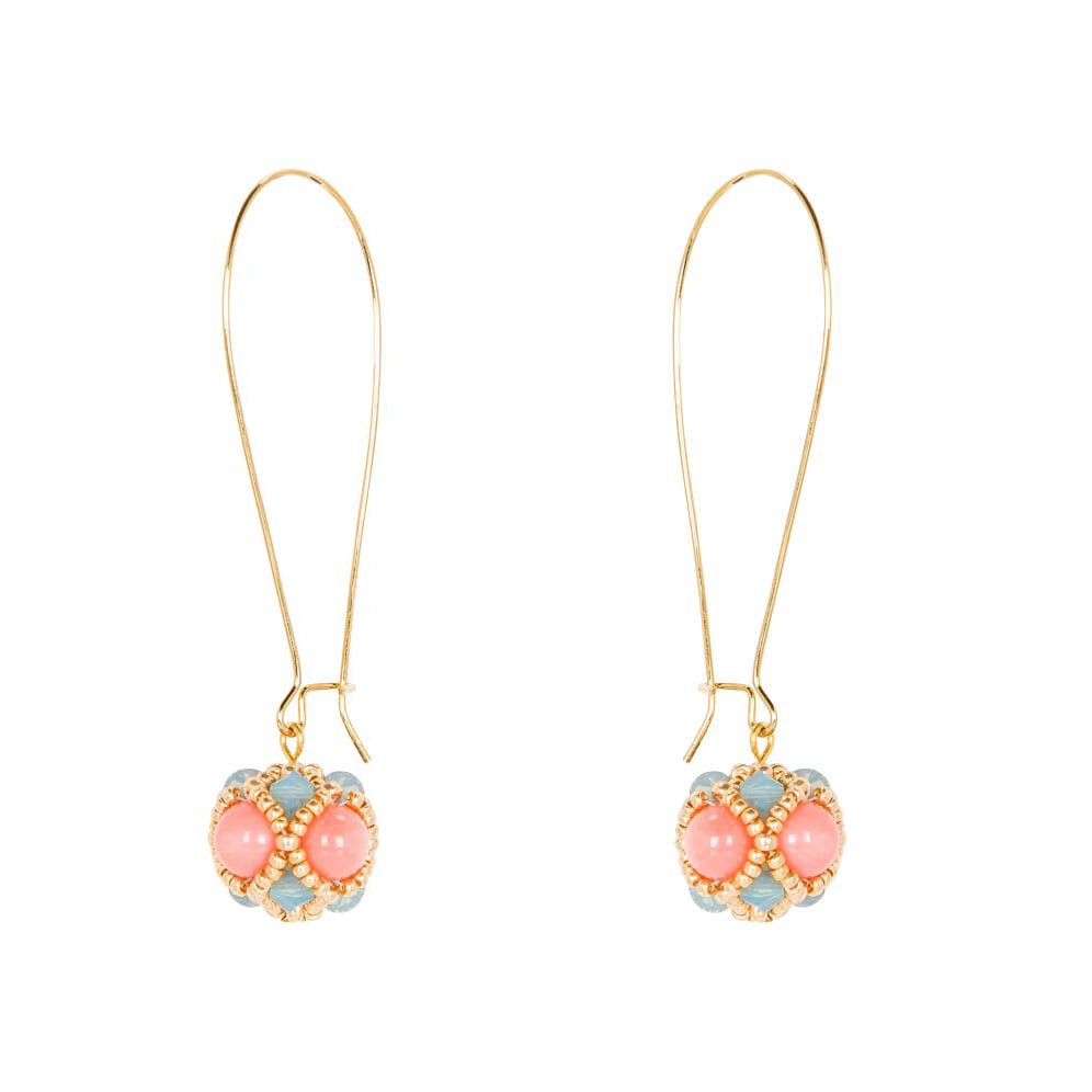 Pink sale coral earrings