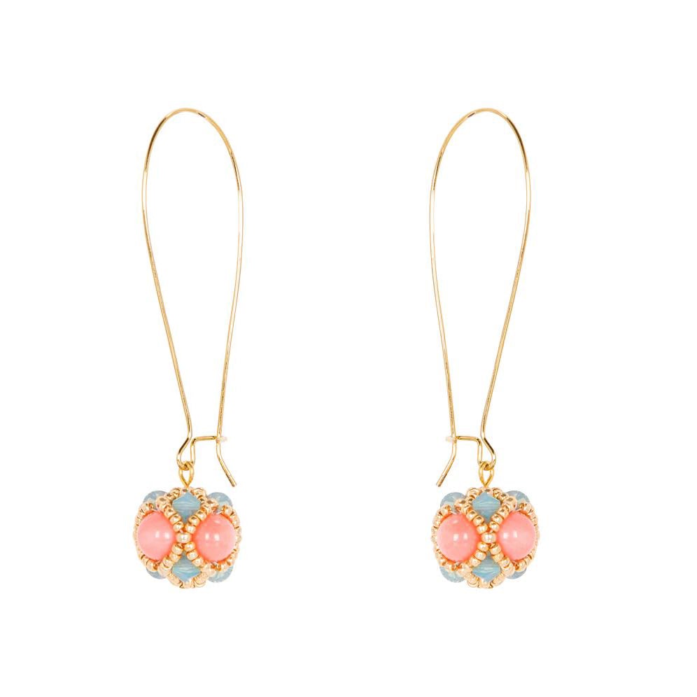 Image of Pink Coral Empire Earrings