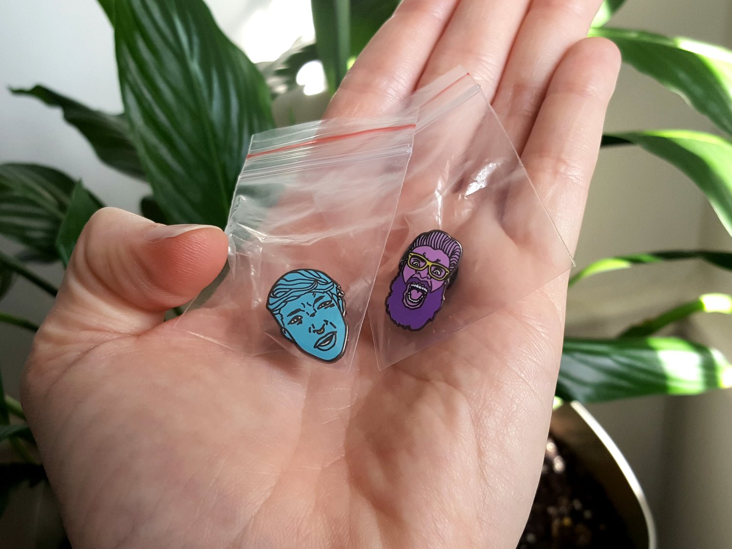 Image of Enamel WTF Face Pins